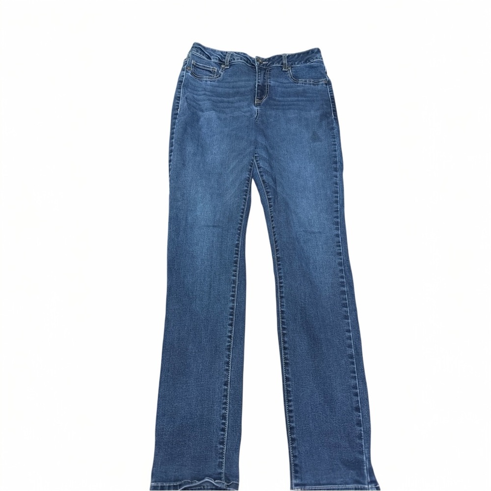 Maurices Women’s Jeans Size Large High Rise Straight Leg Dark Wash